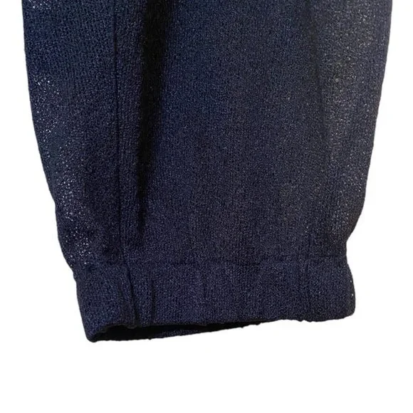 Eva Varro Sheer Drawstring Jogger Pant Size L Black - Picture 7 of 8